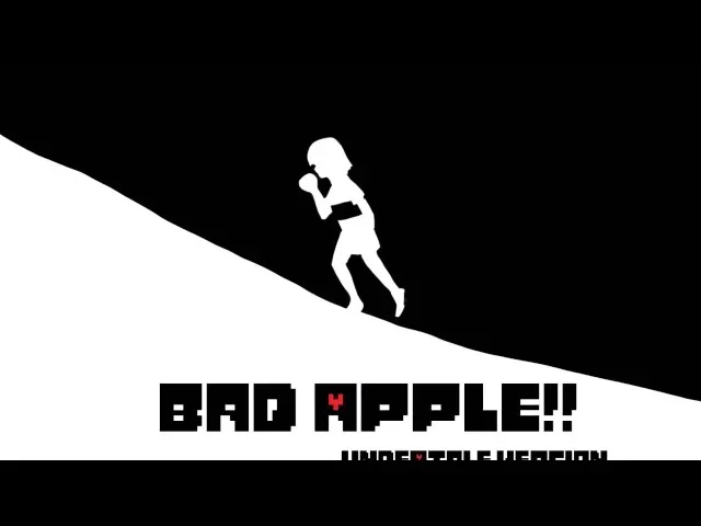 undertale 動畫 bad apple *中文字幕